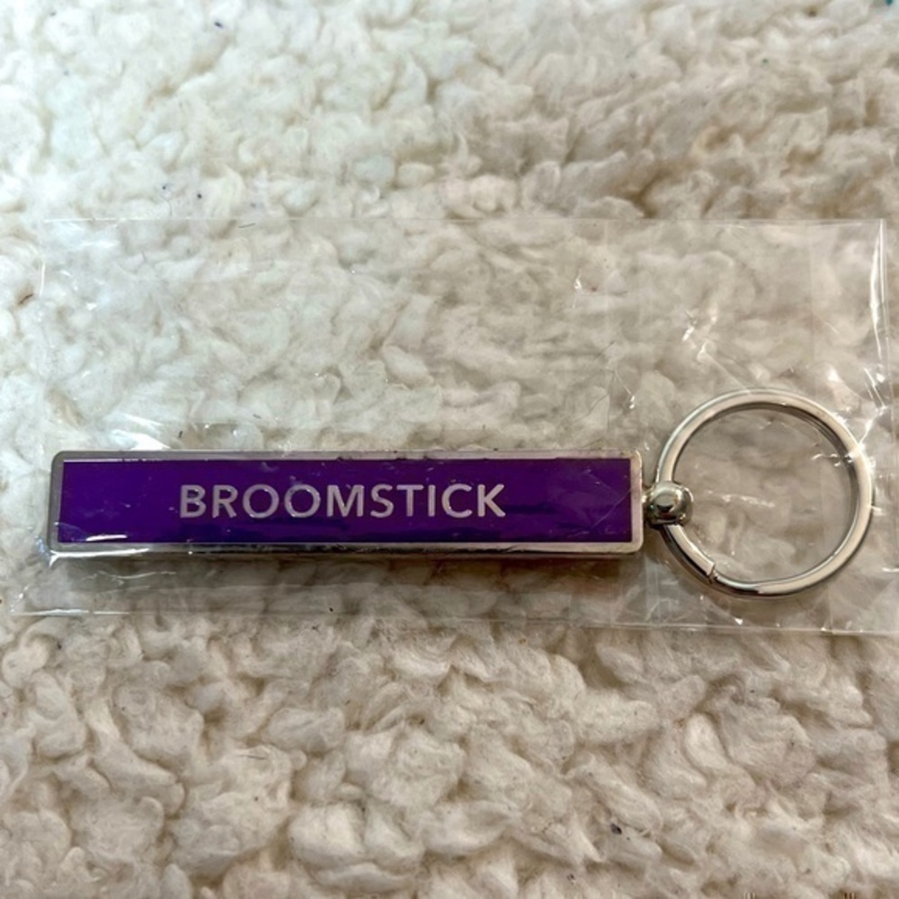 If "Broomstick" Metal Keychain